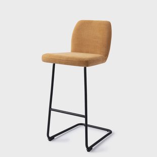 Jesper Home Barkruk 'Ikata' Arch Black, kleur Honey Harvest (zithoogte 75cm)