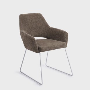 Jesper Home Eetkamerstoel 'Yanai' Slide White, kleur Checked Chestnut