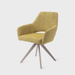 Jesper Home Eetkamerstoel 'Yanai' Turn Beige, kleur Lemon Lines