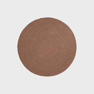 Kave Home Rond Vloerkleed 'Despas' 200cm, kleur Terracotta