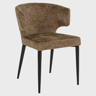 Richmond Eetkamerstoel 'Taylor' Chenille, kleur Brandy