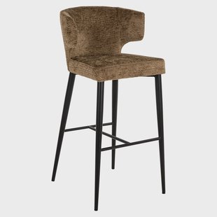 Richmond Barstoel 'Taylor' Fusion stof, kleur Brandy (zithoogte 77cm)