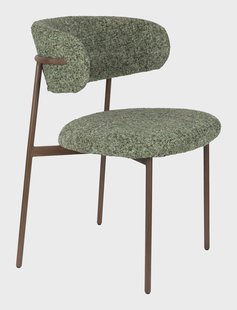 ZILT Eetkamerstoel 'Shakila' Geweven stof, kleur Groen