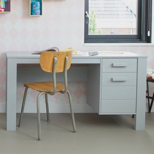 WOOOD Bureau 'Dennis', kleur betongrijs