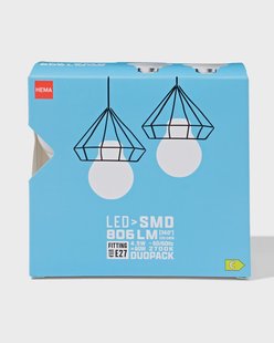 HEMA Led peer smd E27 8.6W 806lm - 2 stuks