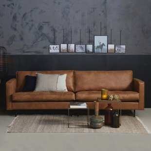 WOOOD Bank 'Rodeo Classic' 3-zits, kleur cognac