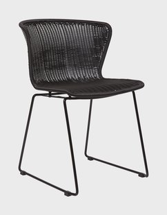 WOOOD Eetkamerstoel 'Wings' kleur zwart