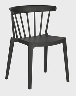 WOOOD Tuin / Eetkamerstoel 'Bliss' kleur Zwart