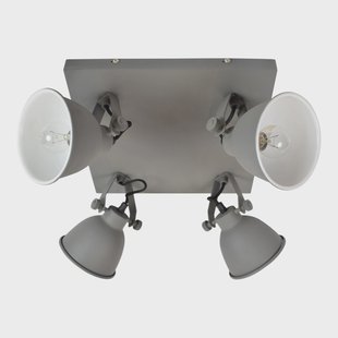 Urban Interiors Stoere spot 'Industrial' 4-lichts, kleur Vintage Grey