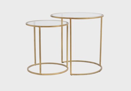 Light & Living Bijzettafel 'Duarte' Set van 2 stuks, kleur Goud