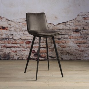 Tower Living barkruk 'Pamplona' (zithoogte 75cm), kleur antraciet