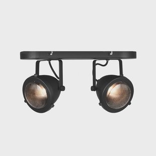 LABEL51 LED Spot 'Moto' 2-lichts, kleur zwart