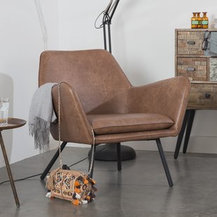Fauteuil 'Stefan', kleur Bruin
