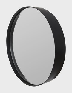 Ronde Spiegel 'Sal' 75cm, kleur zwart