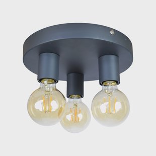 Urban Interiors plafondlamp 'Triple' Ø25cm, kleur Vintage Black