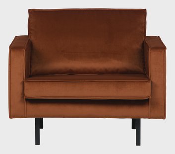 WOOOD Fauteuil 'Rodeo', kleur Roest
