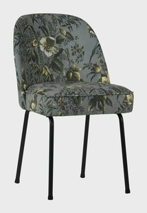 WOOOD Eetkamerstoel 'Vogue Poppy' Velvet, kleur Grijs