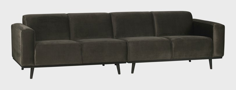 WOOOD Bank 'Statement' 4-zits, Velvet kleur Groen