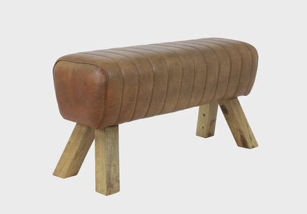 Light & Living Bank 'Ramy' Leder, kleur Bruin