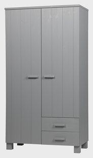 WOOOD Kledingkast 'Dennis', kleur Betongrijs