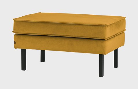 WOOOD Hocker 'Rodeo' Velvet, kleur Oker