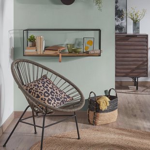 Kave Home Wandrek 'Elisha' 90cm, kleur Zwart