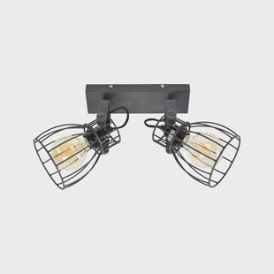Urban Interiors Plafondspot 'Wire' 2-lichts, kleur Zwart