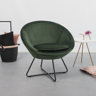 Sohome Fauteuil 'Vagn' Velvet, kleur Forest Green