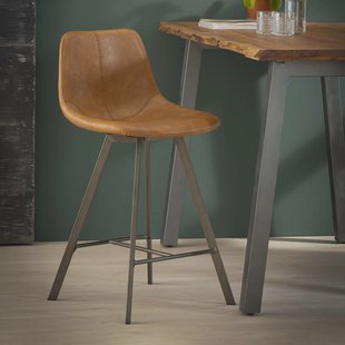 Barstoel 'Celia' (zithoogte 66cm), kleur Cognac