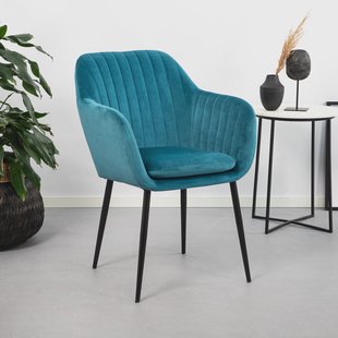 Sohome Eetkamerstoel 'Albin' Velvet, kleur Bottle Green