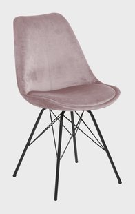 Bendt Eetkamerstoel 'Liva' Velvet, kleur Dusty Rose