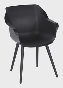 Hartman Tuinstoel 'Sophie Studio' met armleuning, kleur Zwart