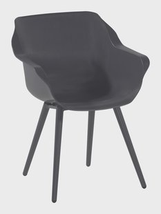 Hartman Tuinstoel 'Sophie Studio' met armleuning, kleur Antraciet