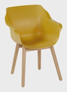 Hartman Tuinstoel 'Sophie Teak' met armleuning, kleur Geel