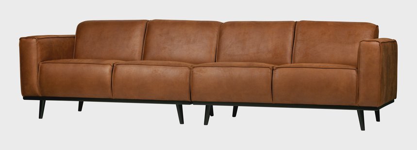 WOOOD Bank 'Statement' 4-zits, kleur Cognac