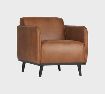 WOOOD Fauteuil 'Statement' kleur Cognac