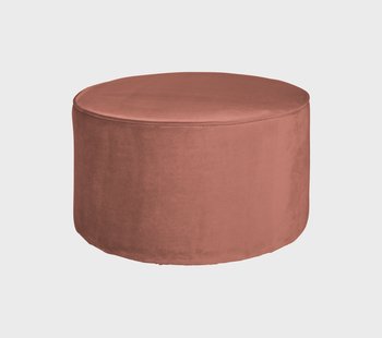 WOOOD Poef 'Sara', kleur Oudroze