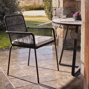 Kave Home Tuinstoel 'Samanta', kleur Zwart