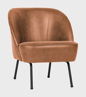 WOOOD Fauteuil 'Vogue' Eco-leder, kleur Cognac