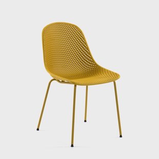 Kave Home Eetkamerstoel 'Quinby', kleur Geel