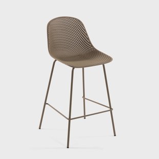 Kave Home Barkruk 'Quinby' (zithoogte 75cm), kleur Beige