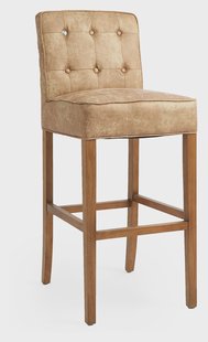 Rivièra Maison Barstoel 'Cape Breton' Pellini, kleur Camel (zithoogte 80cm)