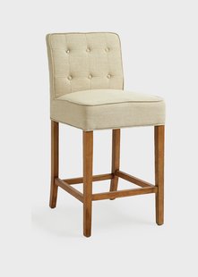 Rivièra Maison Barstoel 'Cape Breton' Linen, kleur Flax