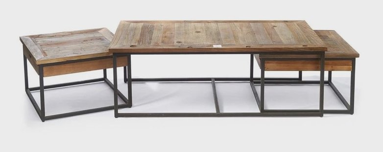 Rivièra Maison Salontafel 'Shelter Island' set van 3 stuks