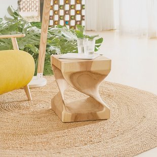 Kave Home Bijzettafel 'Hakon' 30cm, met open binnenkant