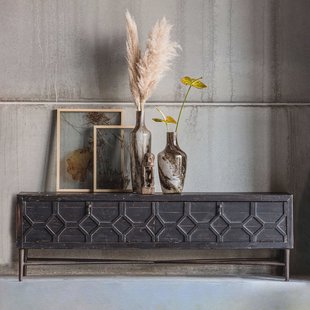 WOOOD TV-meubel 'Bequest' 160cm, kleur Zwart