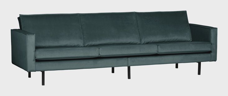 WOOOD Bank 3-zits 'Rodeo', kleur Blauwgroen