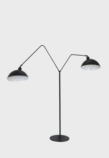 vtwonen Vloerlamp 'Orion' 2-Lamps, mat zwart