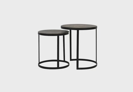 Light & Living Bijzettafel 'Trelo' Set van 2 stuks, kleur Antiek Brons