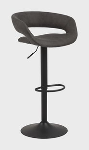 Bendt Barkruk 'Pia' (zithoogte 59-80cm), kleur Antraciet